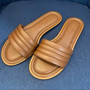 Jcrew Sorrento Slides - Chestnut Brown